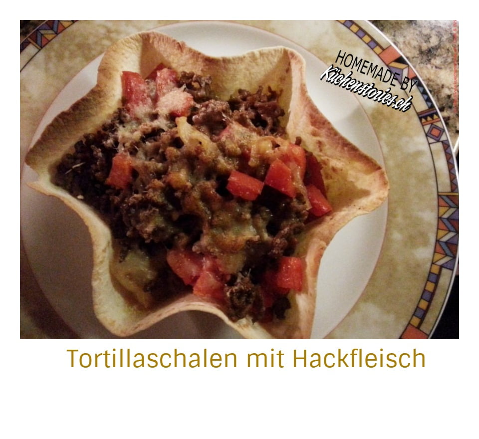 Tortillas in der Schale mit Hackfleisch - Küchenstories - Cook &amp; Write