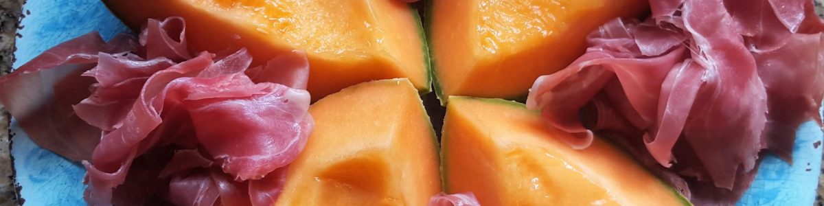 Rohschinken und Melone 1