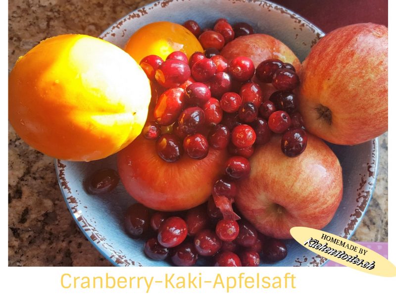 Cranberry-Kaki-Apfelsaft
