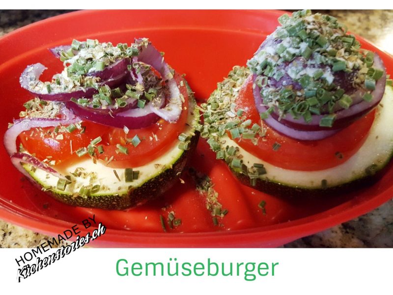 Gemüseburger mit Rindfleisch