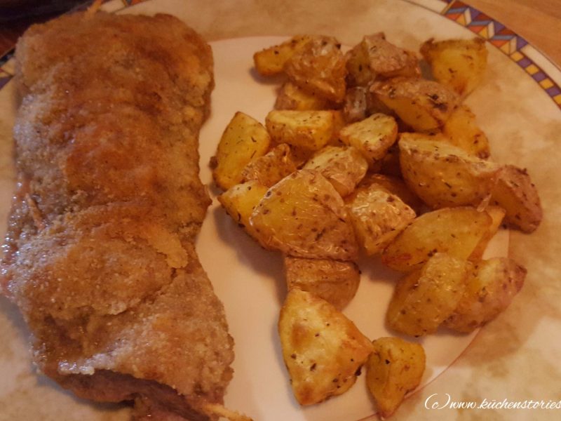 Cordon bleu mit Bratkartoffeln