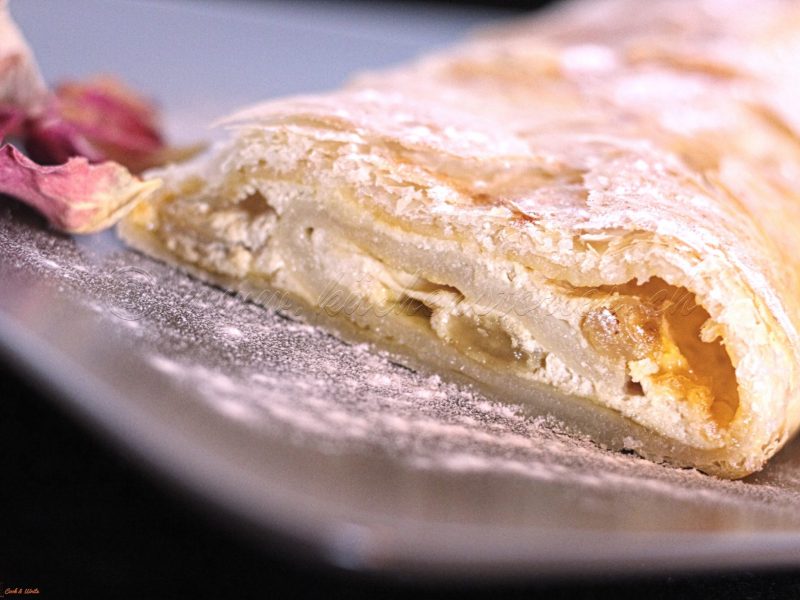Quarkstrudel mit Sultaninen